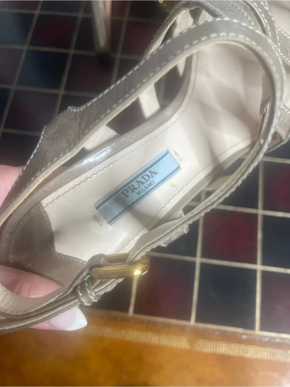Prada Giunco Cage Sandals